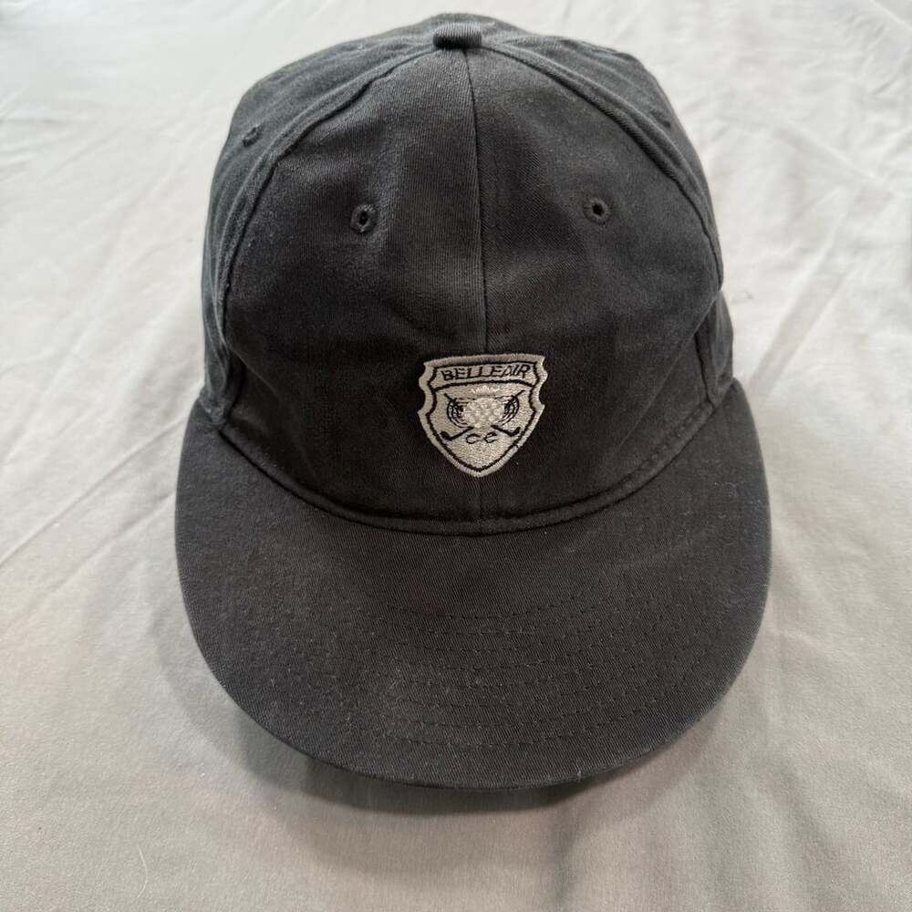 Belleair CC Country Club Embroidered Shield Black Baseball Hat Cap L/XL